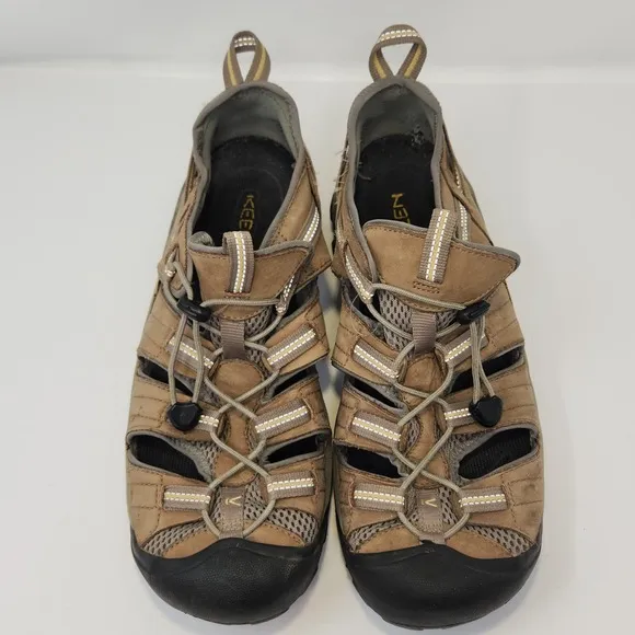 Keen Mens Arroyo II Brown Leather Hiking Shoes Sandals Size 11.5 Waterproof