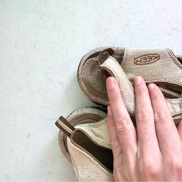 Keen MENS Hemp Newport Travel Hiking Sandals Beige Size 10
