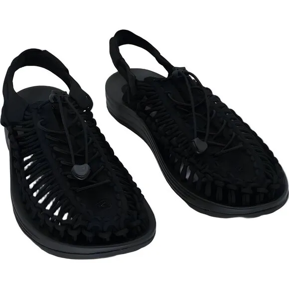 KEEN Men's UNEEK Black Sandal - Comfortable Outdoor Footwear Size 11.5 M