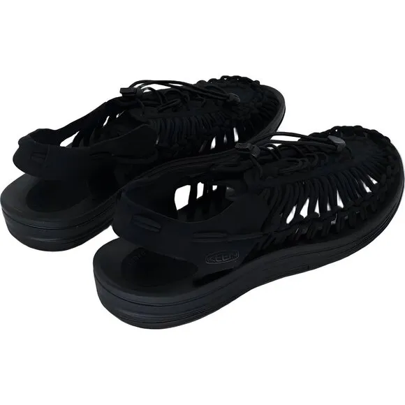 KEEN Men's UNEEK Black Sandal - Comfortable Outdoor Footwear Size 11.5 M