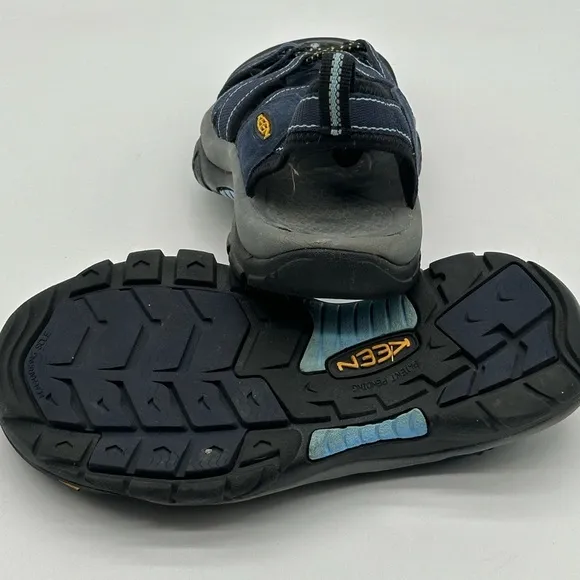 Keen Newport H2 Womens 8 Sandals Closed Toe Hiking Water Shoes Fishing Blue