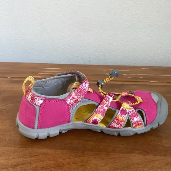 Keen Pink and Gray Sandals with Adjustable Straps Size 4