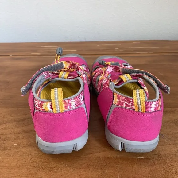 Keen Pink and Gray Sandals with Adjustable Straps Size 4