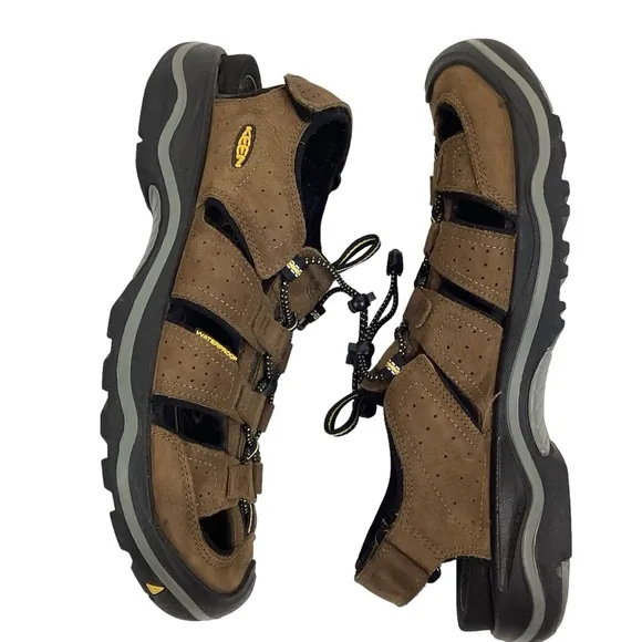 KEEN Rialto ll Waterproof Leather Fisherman Sandals Closed Toe