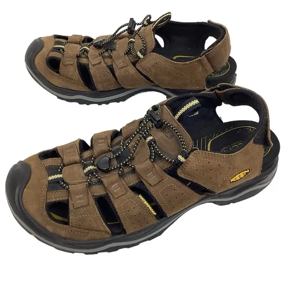 KEEN Rialto ll Waterproof Leather Fisherman Sandals Closed Toe