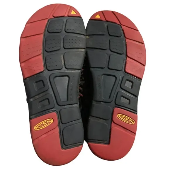 Keen Uneek Mens Corded Brown Red Fisherman Outdoor Sandals Sz 10.5