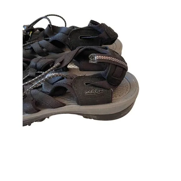Keen Womens Black Waterproof Hiking Sandals Size 8.5
