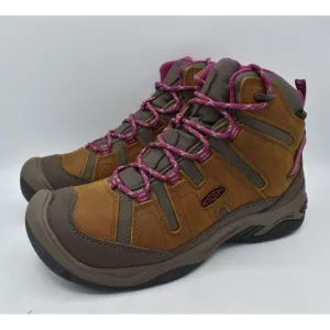 Keen Womens Size 7 Circadia Mid Waterproof Leather Hiking Boots Shoes