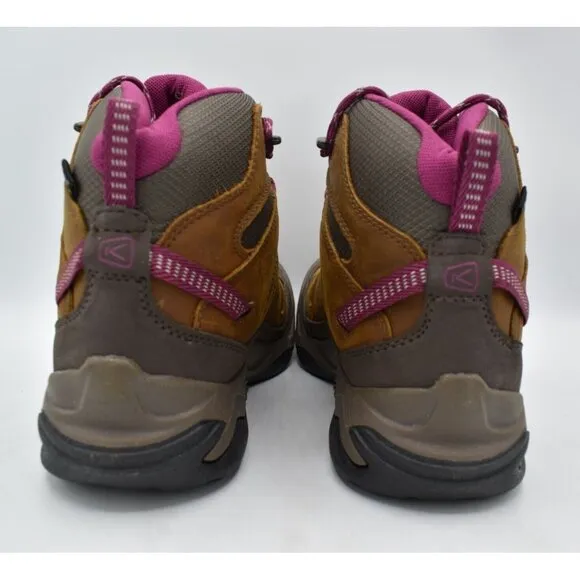 Keen Womens Size 7 Circadia Mid Waterproof Leather Hiking Boots Shoes