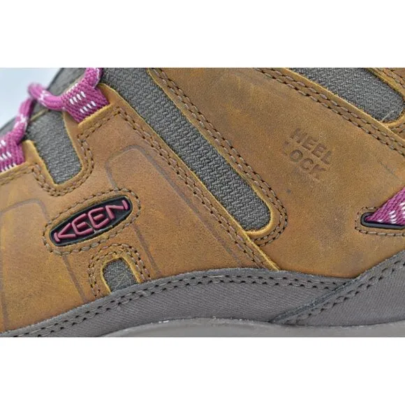 Keen Womens Size 7 Circadia Mid Waterproof Leather Hiking Boots Shoes