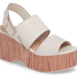 Kelsi Dagger Womens Platform Wedge Sandals Leather