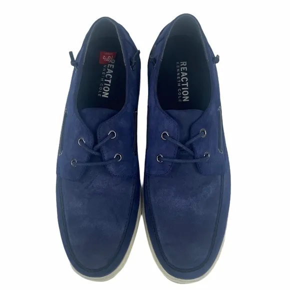 Kenneth Cole Reaction Navy Indy Boat Shoes