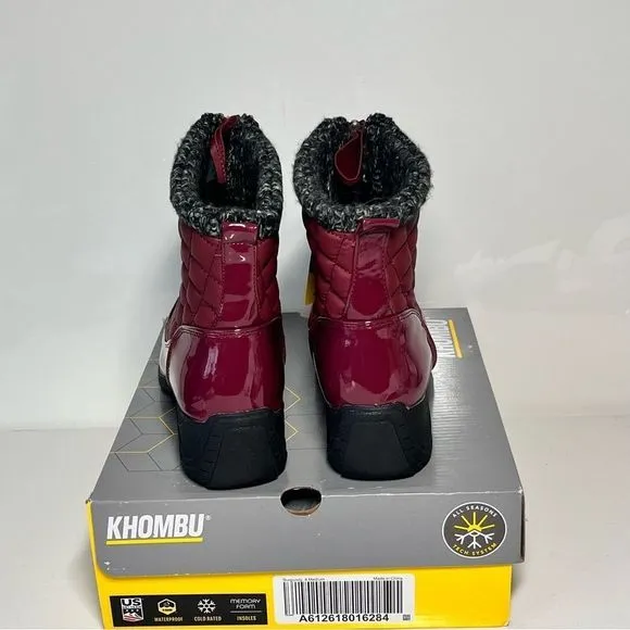 Khombu Megan Waterproof Front-Zip Winter Boots