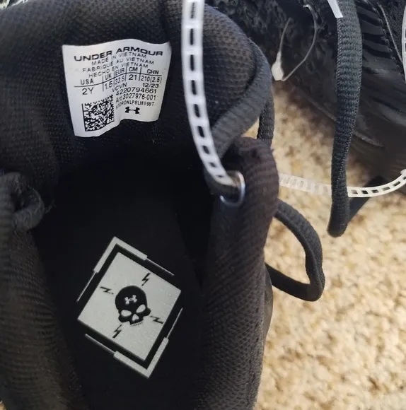 Kids Black Athletic Shoes