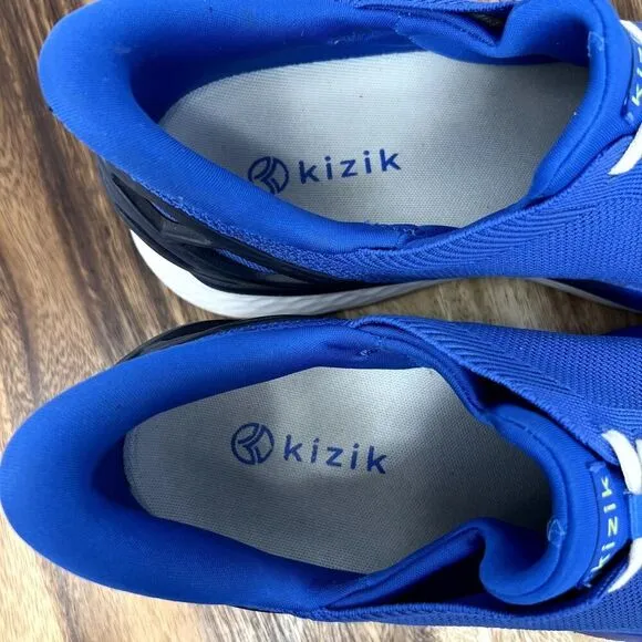 Kizik Athens Shoes Mens 11.5 Blue Athletic Hands Free Slip On Sneakers Shoes