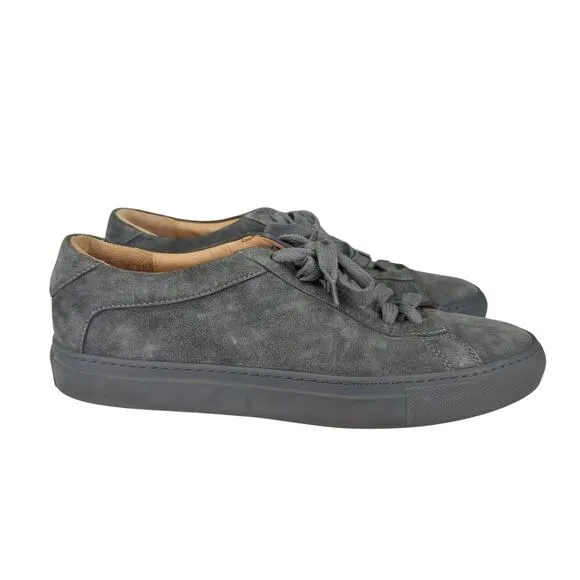 Koio Capri Roccia Gray Suede Sneakers Leather Athletic Shoes Casual EU 41 Mens 8