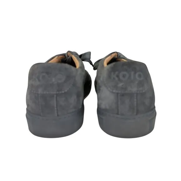 Koio Capri Roccia Gray Suede Sneakers Leather Athletic Shoes Casual EU 41 Mens 8