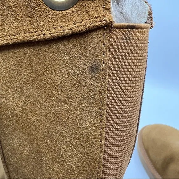 KOOLABURA BY UGG ANDRAH CHESTNUT TALL BOW COMFORTABLE BOOTS Sz 8