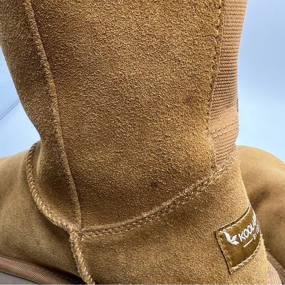 KOOLABURA BY UGG ANDRAH CHESTNUT TALL BOW COMFORTABLE BOOTS Sz 8