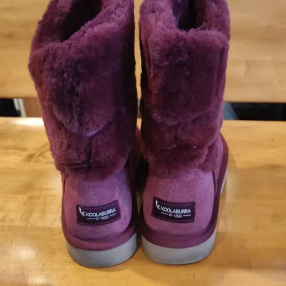 Koolaburra by Ugg Burgundy size 8 suede winter boots