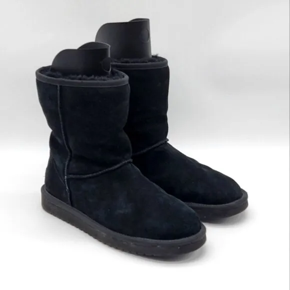 Koolaburra By UGG Classic Short Black Winter Boots Size 10 Womens