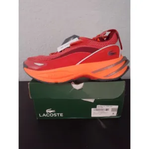 Lacoste Mens Odyssa Textile Sneakers Color Red/Orange Shoes 9