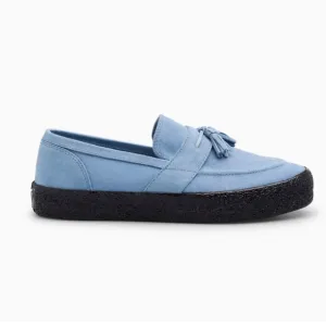 LAST RESORT AB Men's Blue Loafers with Tassels dusty blue size men 11 women 12.5