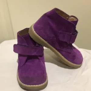 Little Eric suede loop closure shoe boot size EU 23/ US 7 toddler Made in Italy