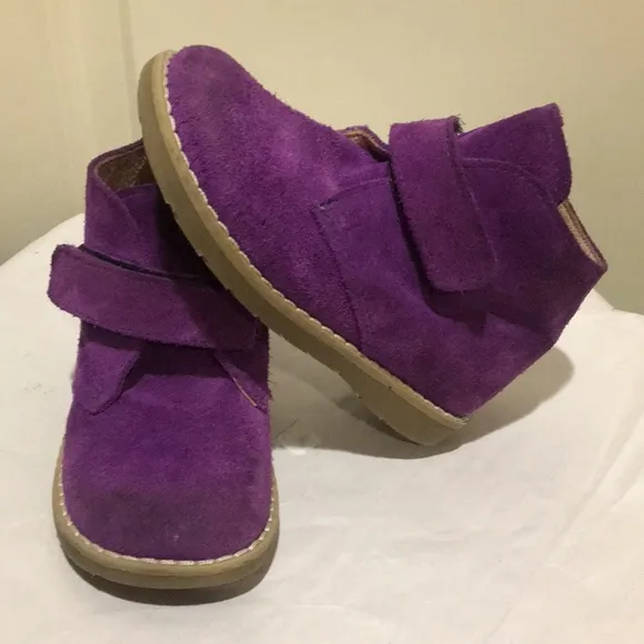 Little Eric suede loop closure shoe boot size EU 23/ US 7 toddler Made in Italy