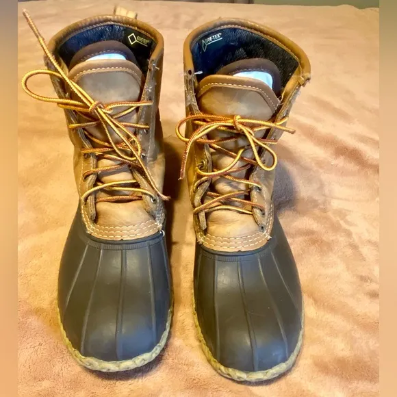 L.L. Bean Brown/Black Tie Bean Winter Hunting Boots
