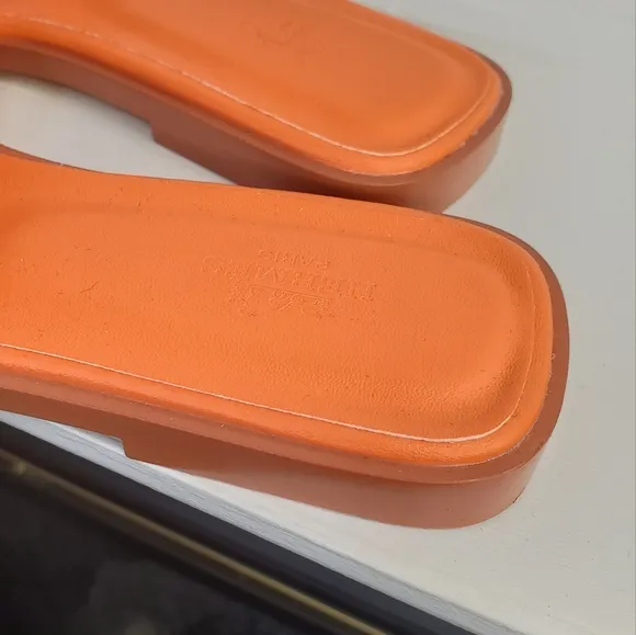Logo H Orange Sandals