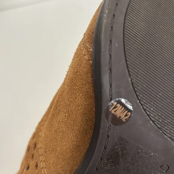 Lucky Brand Brown Suede Leather Zip Ankle Boots Shoes Women’s Size 12‎