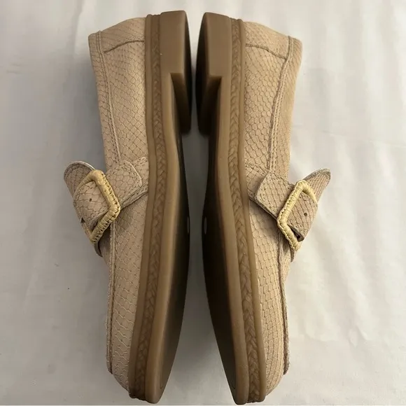 LUCKY BRAND SHOES, Size 6.5, Stucco Python Nubuck Textured Suede Loafer, NEW