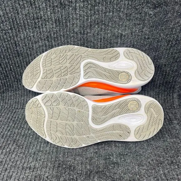 Lululemon Blissfeel Run Vapor Grey Orange Athletic Running Shoes Womens Size 8.5