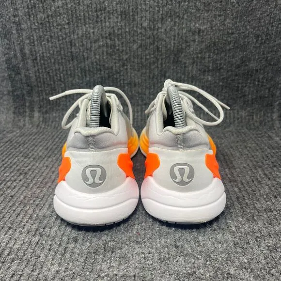 Lululemon Blissfeel Run Vapor Grey Orange Athletic Running Shoes Womens Size 8.5