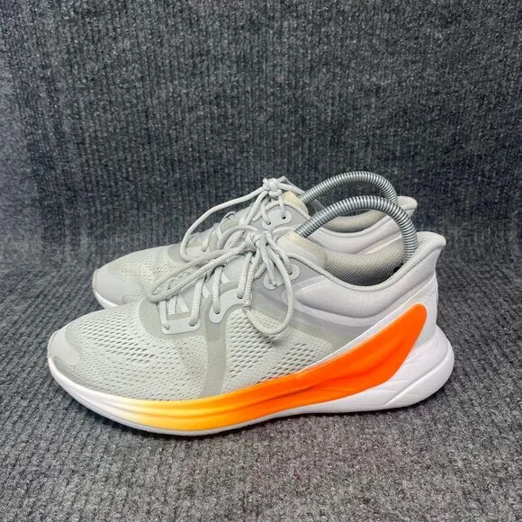 Lululemon Blissfeel Run Vapor Grey Orange Athletic Running Shoes Womens Size 8.5