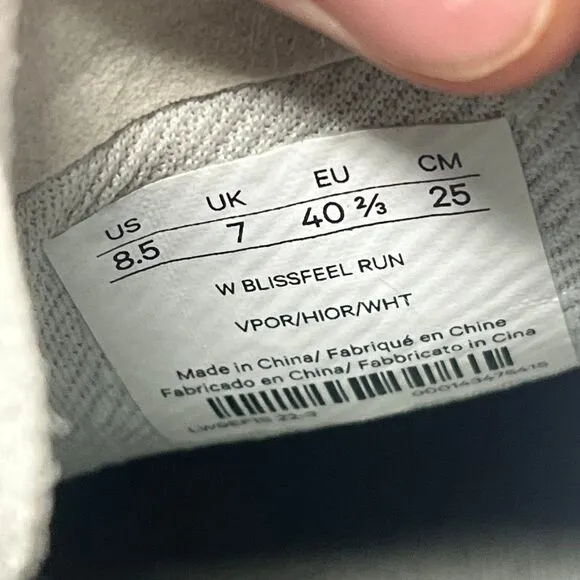 Lululemon Blissfeel Run Vapor Grey Orange Athletic Running Shoes Womens Size 8.5