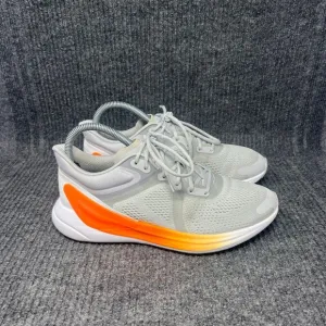 Lululemon Blissfeel Run Vapor Grey Orange Athletic Running Shoes Womens Size 8.5