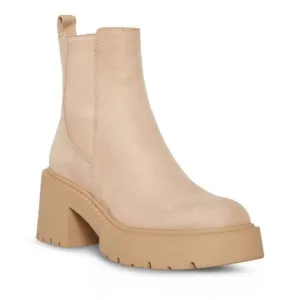 Madden Girl Taupe Suede Tianna Chunky Chelsea Ankle Boots Size 10