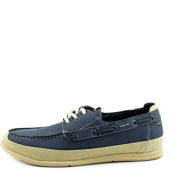 Madden Men's Rotor Nubuck Boat Shoes Blue 8.5 M