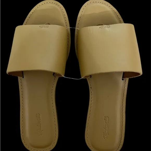 Madewell Tan Sandals Minimalist Slide Design