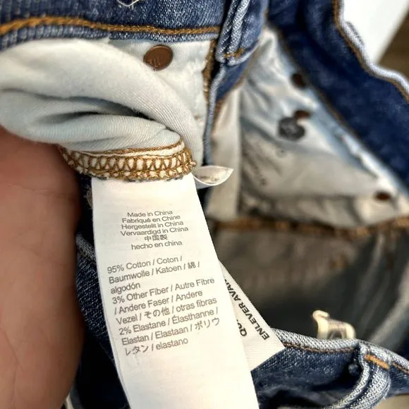 Madewell Womens Cali Demi-boot Jeans Size 24 Blue Bodney Wash Mid Rise