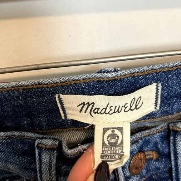 Madewell Womens Cali Demi-boot Jeans Size 24 Blue Bodney Wash Mid Rise