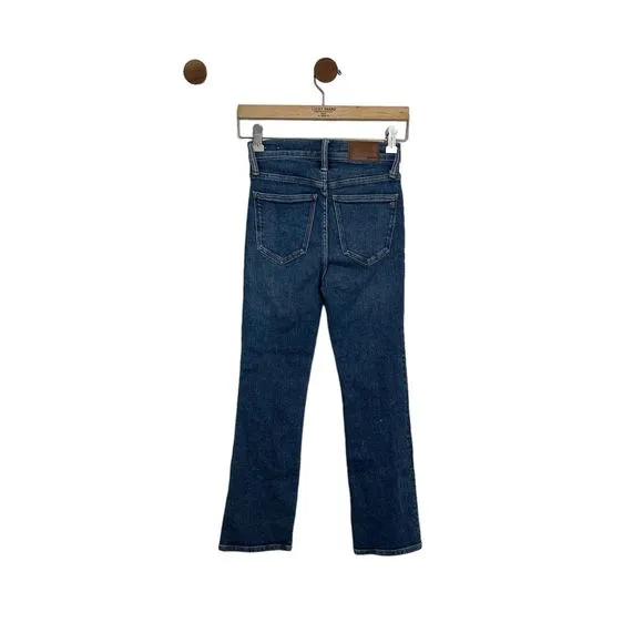 Madewell Womens Cali Demi-boot Jeans Size 24 Blue Bodney Wash Mid Rise