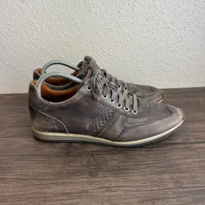 Magnanni Cristian Low‎ Leather Sneakers Shoes Brown Grey Mens Size 8.5