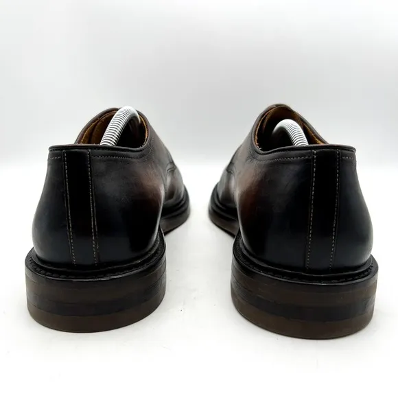Magnanni NOGAL Leather Lace Up  Shoes Mens 9.5 Brown Made In Spain 24006