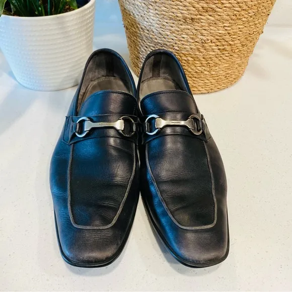 Magnanni Rafa II Black Leather Bit Loafers Dress Shoes Men’s 9.5 M #15804