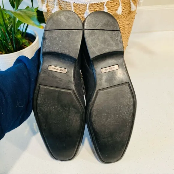 Magnanni Rafa II Black Leather Bit Loafers Dress Shoes Men’s 9.5 M #15804
