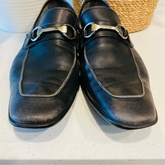 Magnanni Rafa II Black Leather Bit Loafers Dress Shoes Men’s 9.5 M #15804