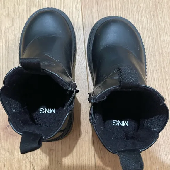 Mango girl toddler real leather winter fall boots size 7/EUR 24